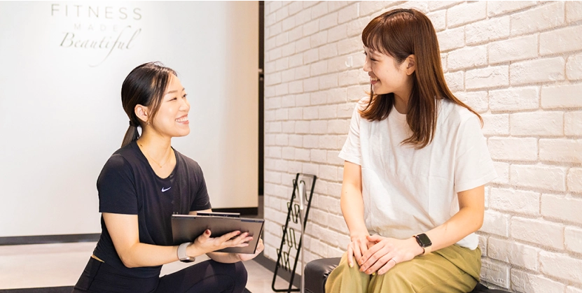 運動歴などヒアリング後お着替えへ